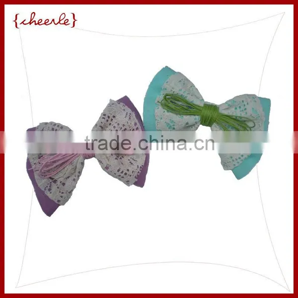 Colourful Bow Shaped Alligator Hair Clip