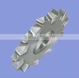 Staggered teeth side and face milling cutter