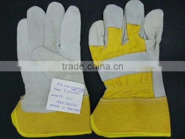 Grain Leather Working Gloves, Rigger Gloves, Safety Split Leather Working Gloves photo-2