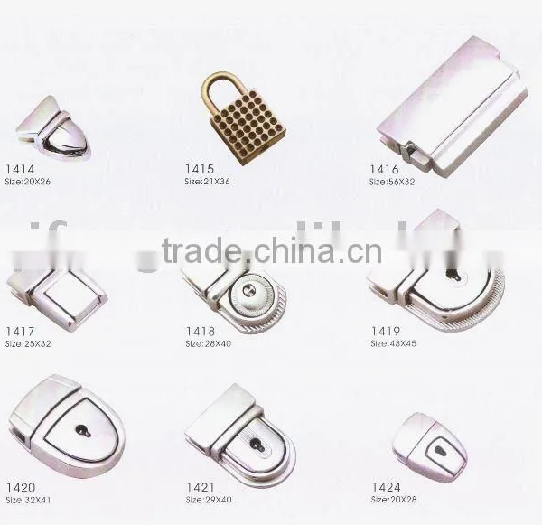 Qifeng fashion metal lock,bag lock,bag accessories