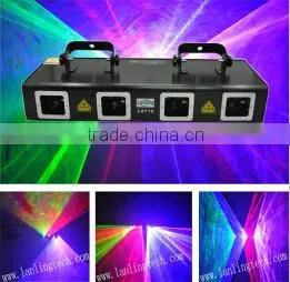 1400mW Four Head Stage Light dj Laser Show System Disco Party Lighting photo-2