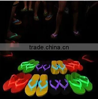 Beach Flip Flop With Glowing Glow Slipper