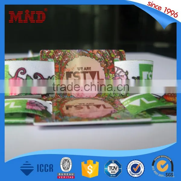 MDWW69 Customized Festival Plastic Chip RFID Woven Wristband photo-4