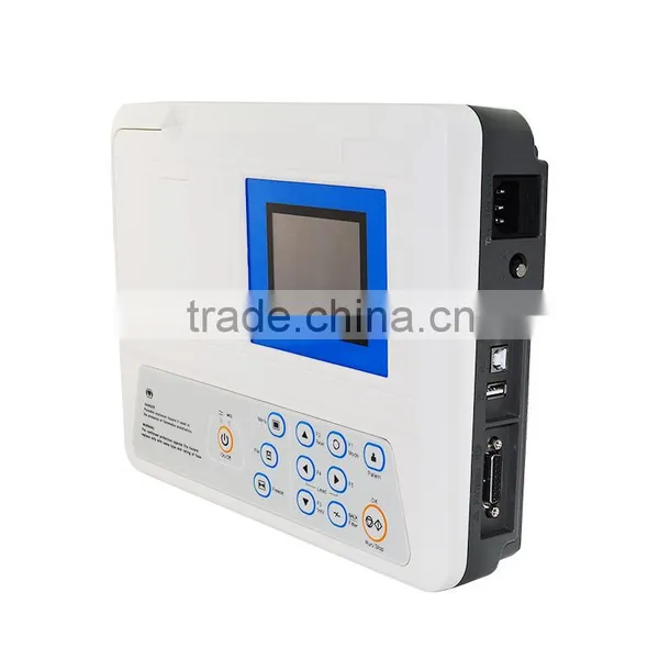 12 Lead Resting 5 Inch 3 Channel Color LCD ECG Machine Electrocardiograph EKG-903A CE ISO Approved photo-2