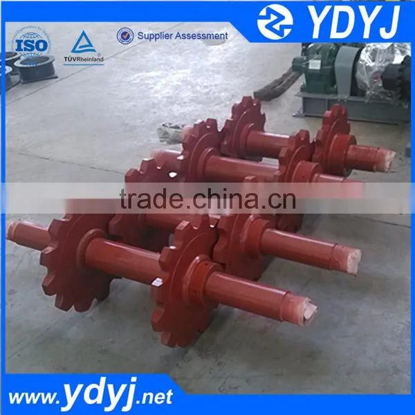 Stainless steel shaft for conveyor or elevator system