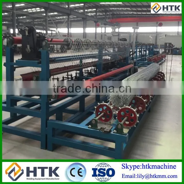 HTK Factory Automatic Wire Mesh Machine Chain Link Fencing Machine photo-4