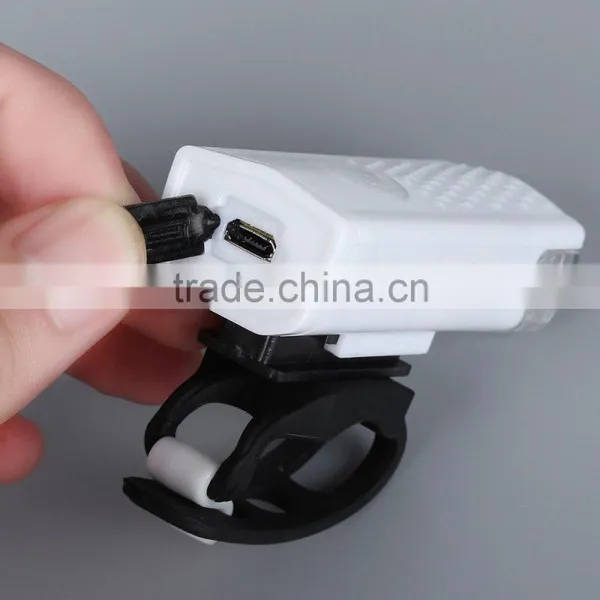 Bike Bicycle Light Water Resistant Rechargeable Mountain Bike Front Light With USB Changer for Night Cycling photo-3