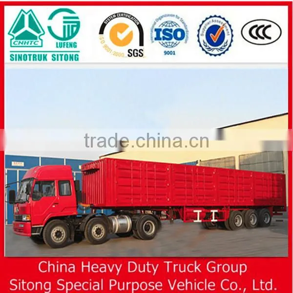 Side Curtain Semi Trailer Enclosed Cargo Trailer Box Trailer for Sale photo-5