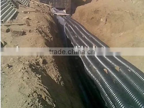 HDPE Carbon Corrugated Cable Protection Conduit photo-2