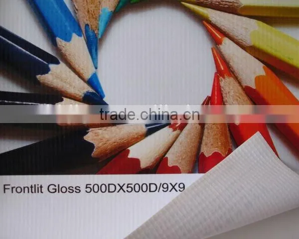 680g 1000*1000 20*20 Laminated Blockout Pvc Flex Banner photo-2