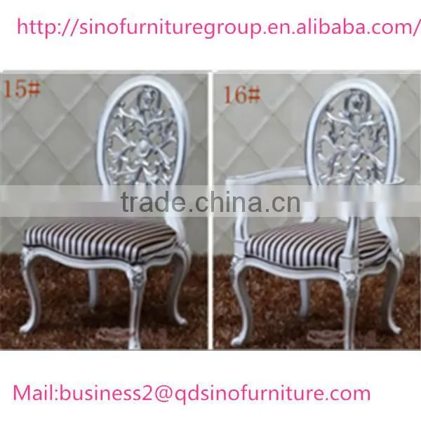 Modern Wood or Stainless Steel Framed Baroque Chair photo-4