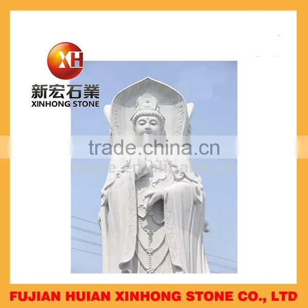 Hand Carved Standing Buddha Figurine Statue for Garden Decoration photo-3