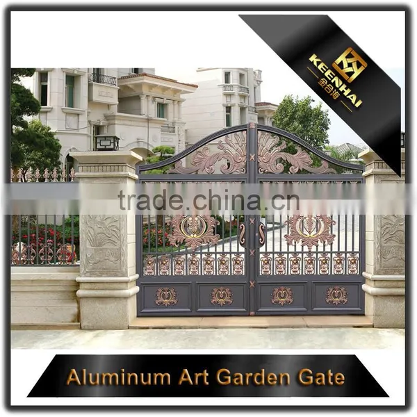Custom Design Powder Coated Sumptuous Garden Gate Cast Aluminum Gate photo-4