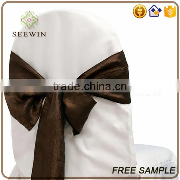 Fancy Banquet Tafatta Christmas Chair Sash photo-6
