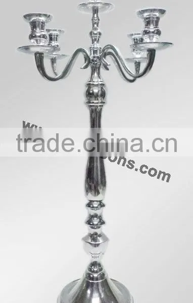 ALUMINIUM CANDELABRA 5 LIGHT FOR WEDDING DECORATION photo-4