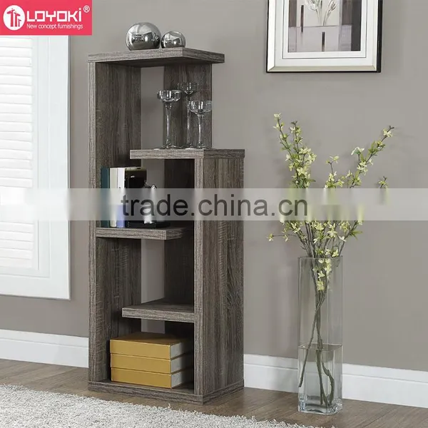 Living Room Wood Modern Book Store Shelves Living Room Book Storage 4 Tier Wood Display Bookcase photo-2