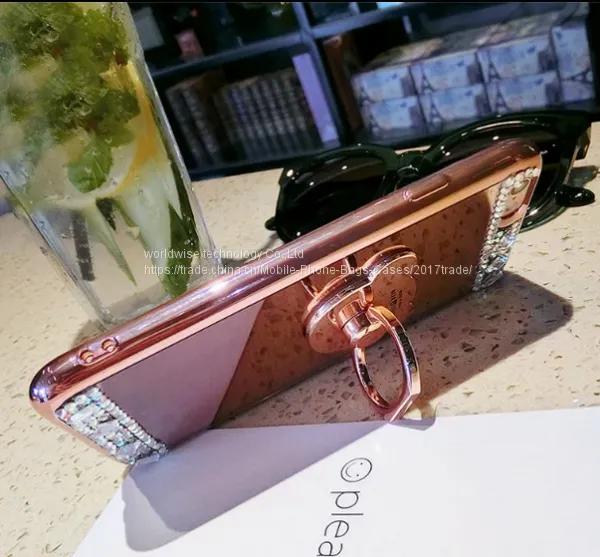 Electroplating Silicone Cell Phone Shell Diamond Mobile Phone Cases for IPhone7/7Plus/6/6s/6plus/6splus Soft Tpu Housing photo-2