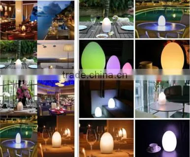 Wireless DMX Control Coloful Decoration Light LED Egg Shaped Lamp Outdoor Table photo-2