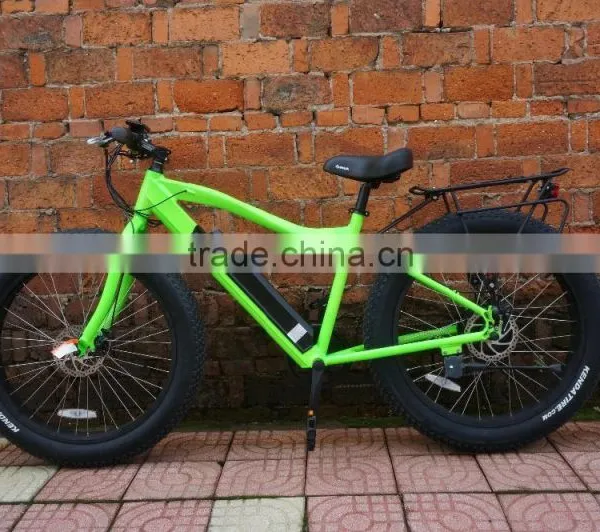 350W Brushless Hub Motor no Foldable Electric Snowmobile Fat Tire Electric Bike photo-2