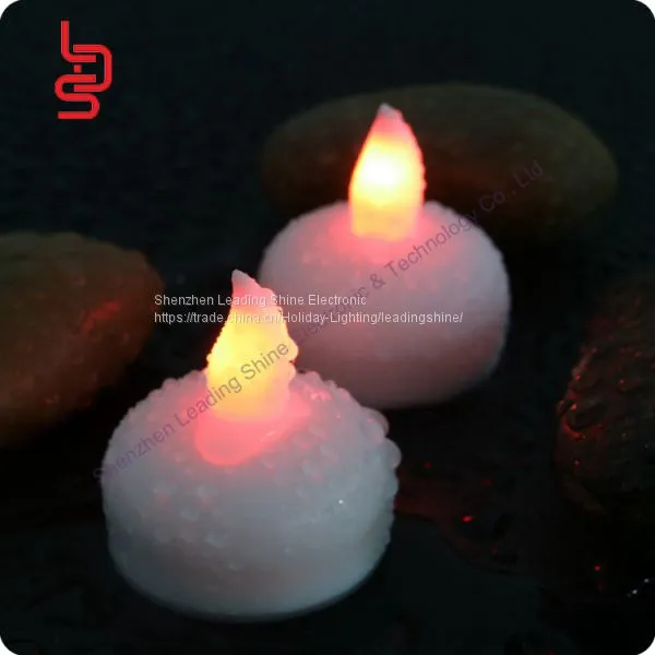 LED Decoration Wish Making Temple Light River Pool Tank Floating Water Activate Small Tea Light Flameless Candle photo-3