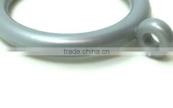 ID34mm/OD46mm & ID26mm/OD33mm, Plastic Curtain Rod Pole Ring Brushed Nickel photo-4