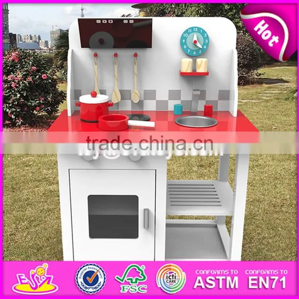 Новый дизайн деревянной игрушки - кухни для детской имитационной игры для мальчиков W10C294 photo-3