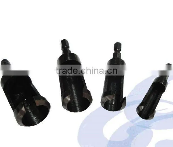 4 Piece High Quality Carbon Steel Plug Socket Cutter Set for Woodworking Tool