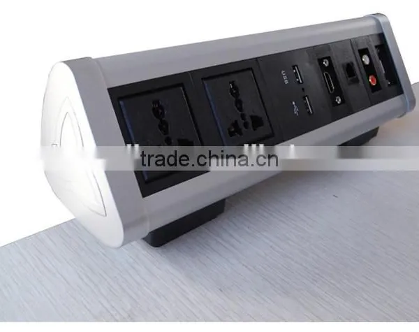 Surface Mount Electrical Outlet Desktop Socket /office Desk Power Outlets photo-2