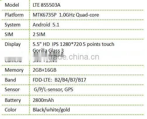 LTE8S5503 5.5 Inch High End Mobile Phone Wholesale photo-2
