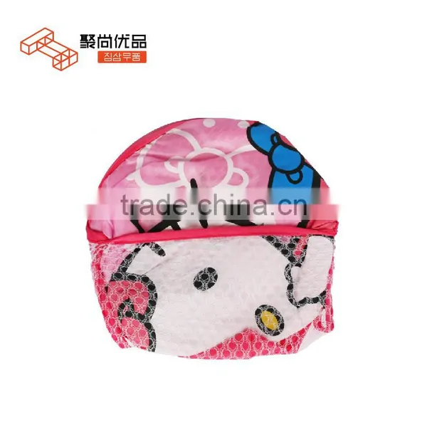 L00089 2017 Good Quality Collapsible Pop up Laundry Basket/Foldable Hollow Net Mesh Clothes Laundry Basket photo-3