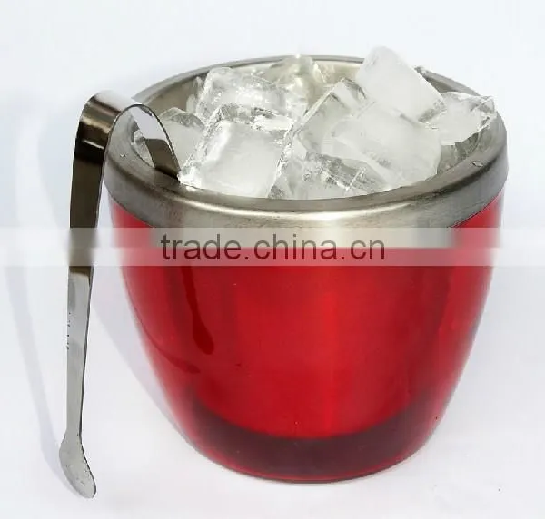 Hot Sale 1.0L Colored Small Stainless Steel Ice Buckets for Bar photo-5