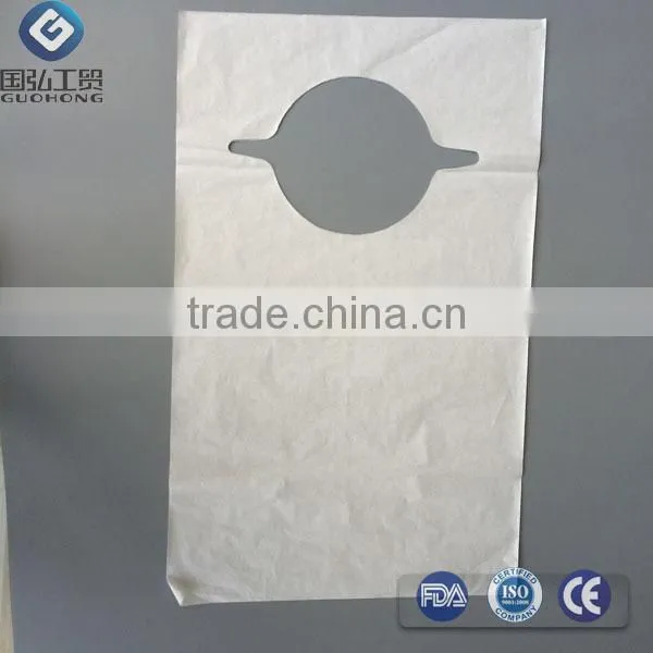 Blue Disposable Plastic Dental Bib With Tie photo-2