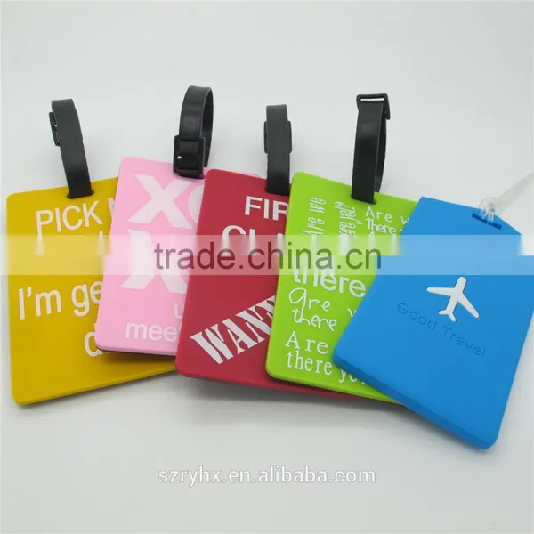 100% Eco-friendly Factory Direct Wholesale Silicone/PVC Luggage Tag photo-2