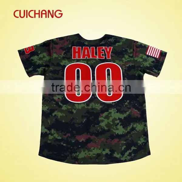 Baseball Jersey,Baseball Team Jersey,Wholesale Polyester Heat Transfer Printing Custom Design Baseball Uniform BQF-074 photo-2