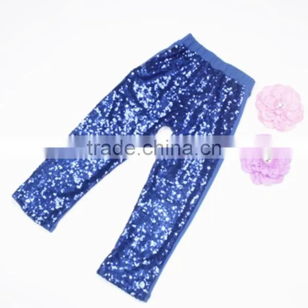 Factory Wholesale Icing Pants Adorable Baby Black Long Pants Toddler Infant Girls Sequin Pants photo-2