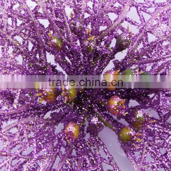10cm Artificial Christmas Flowers, Christmas Garlands Rattan Christmas Tree Decorations photo-6