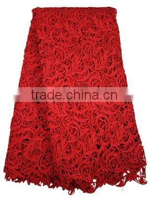 100% Cotton Textile Guipre Lace Fabric Embroidery African Lace Fabrics photo-5