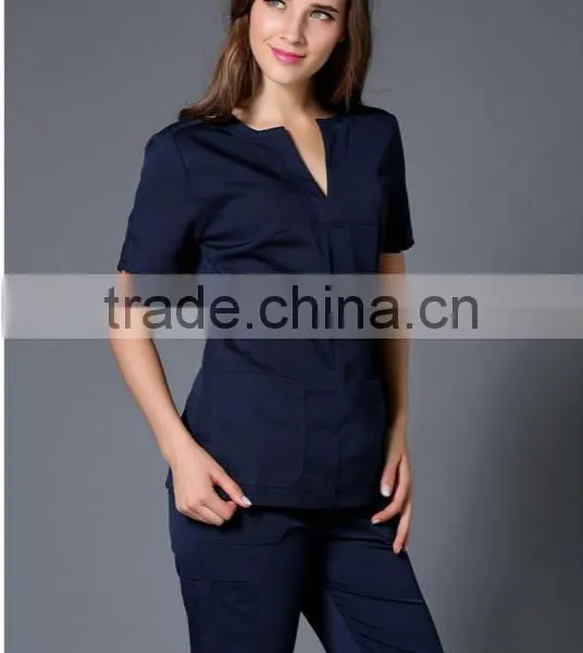 2016 Chinese Factory Competitive Price Wholesale Hospital Clothing Nurse Uniform photo-3
