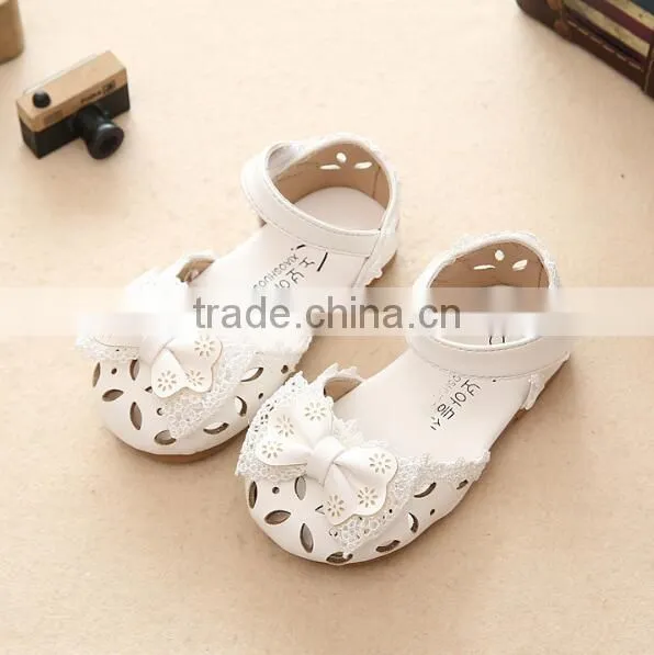 Zm35471a Girls Sandals 2017 School Princess Bowknot Shoes photo-4