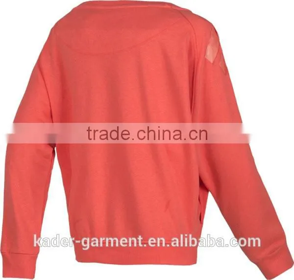 Autumn Winter 2014 Casual Crew Neck Pullover Plain Sweatshirt Women Sweatshirt photo-2