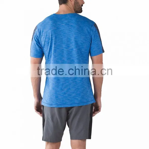 Latest Running t Shirt Flat Stitching Man Quick Dry Running Shirts photo-2