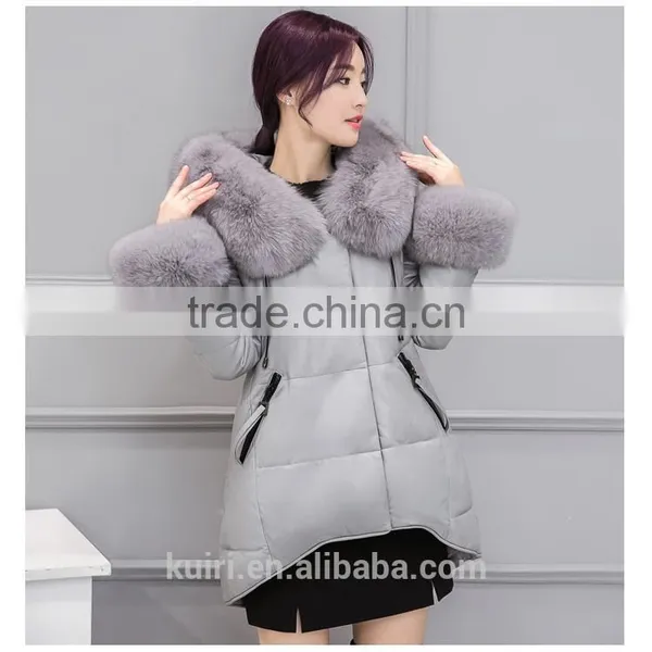 Womens Down Jackets 2016 Duck Down Jacket Women Warm Down Parka Big Real Fur Collar Feather Jacket Female Winter Down Coat photo-3