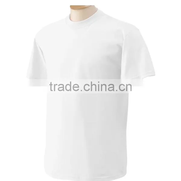 Men's Heavy Cotton T-Shirt Pure Blank White Color