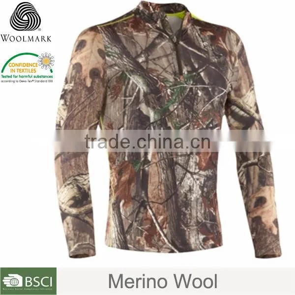 Merino Wool Outdoors Casual Sportswear Safari Shirt Men photo-2