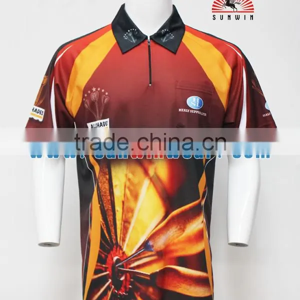 Custom Made Darts Jersey Sublimation Darts Polo T-shirt photo-3