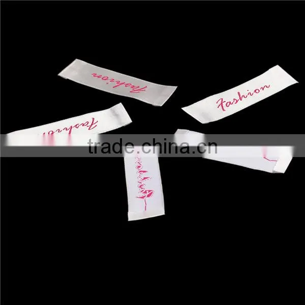 Fabric Woven Printed Labels Craft Rectangle White Fashion " Patch Embroidery Badge photo-3