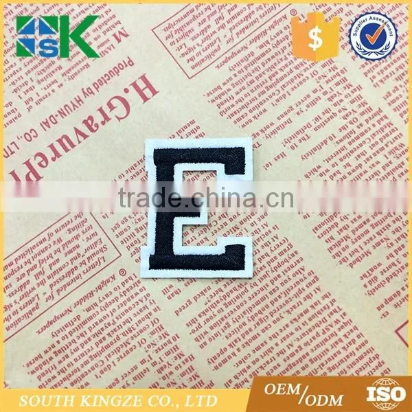 Black Letters A-Z Embroidered Motif Applique Iron On Patches Patch Sew Clothing photo-2