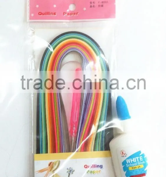 Handmade DIY Colorful Craft Quilling Paper Strips Set photo-2