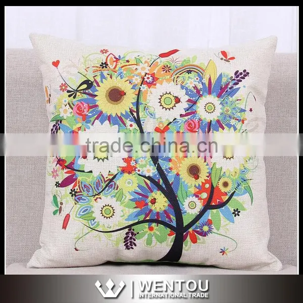 Wholesale Monogram Tree Printed Cushion Cover Pillowcase photo-2
