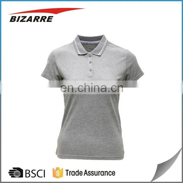 Women Blank Short Sleeve Custom Polo Shirt Design photo-3